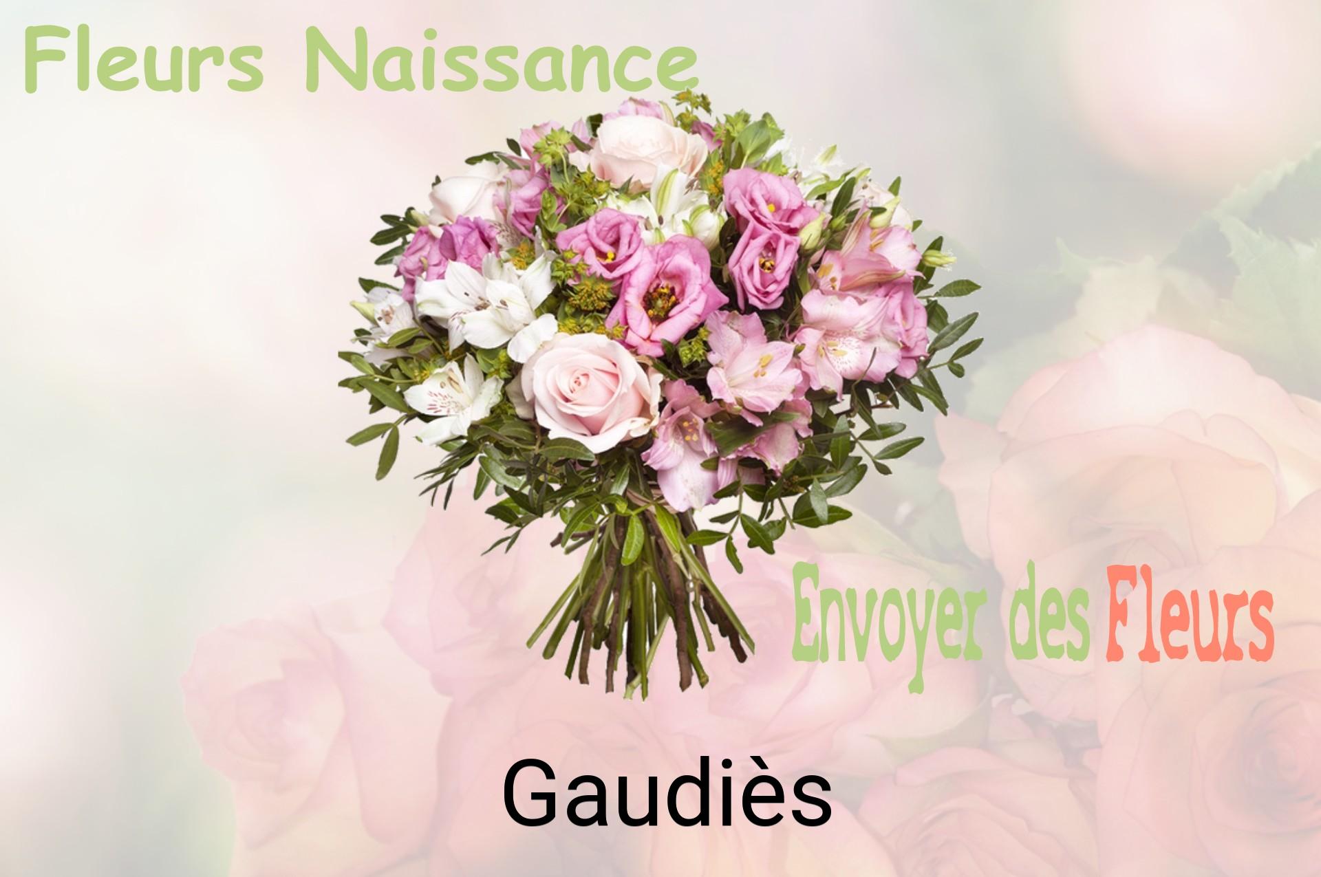 Bouquet de fleurs de naissance livré à Gaudiès